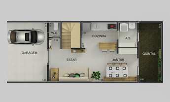 Imagem 7: Casa de condomínio para venda tem 105 metros quadrados com 3 quartos