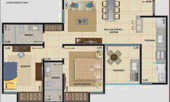 Imagem 6: Apartamento para Venda em Juiz de Fora, Aeroporto, 2 dormitórios, 1 suíte, 2 banheiros, 1