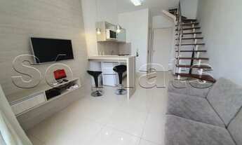 Imagem 2: Flat disponível para locação no Brooklin, contendo 39m² 1 dormitório e 1 vaga de garagem