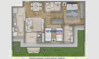 Imagem: Apartamento Garden com 2 dormitórios à