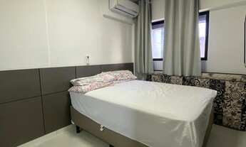 Imagem 7: Quarto e sala mobiliado para aluguel na Ponta Verde