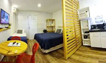 Imagem 2: MS Flats Paripueira Praia Varanda c Rede, Ar, Wifi, Cozinha Equipada