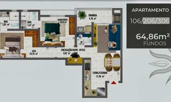 Imagem 4: Apartamento 2 suítes nas Gaivotas