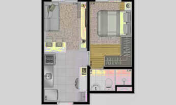 Imagem 5: 1 Dormitório Moóca