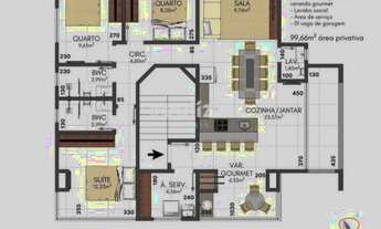 Imagem 7: Apartamento com 3 dormitórios à venda, 99 m² por R$ 520.000 - Praia de Armação - Penha/SC