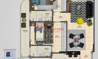 Imagem 3: Apartamento com 2 dorms, Guilhermina, Praia Grande - R$ 400 mil, Cod: 414616