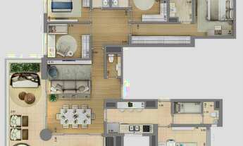 Imagem 5: Apartamento para venda com 163 metros quadrados com 3 quartos 3 suítes 3 vagas em Vila Mar