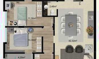 Imagem 6: APTO DECORADO COM 3 SUÍTES E 2 VAGAS DE GARAGEM