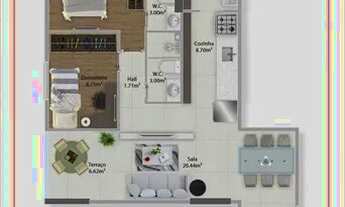 Imagem 7: Apartamento com 2 dorms, Guilhermina, Praia Grande - R$ 427 mil, Cod: 5710