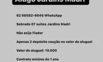 Imagem: Alugo Sobrado Jardins Madri 07 suítes