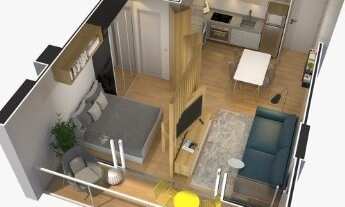 Imagem 5: Alugo Ap NOVO, 100% MOBILIADO, 1 suíte, 1 vaga, no CONDOMÍNIO URBANO 1060. 3° andar