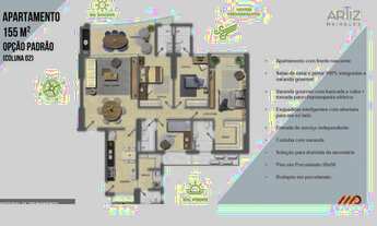 Imagem 4: Apartamento para venda com 155 e 188 m² com 4 suites e 3 vagas no Meireles