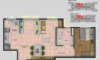 Imagem 7: Apartamento com 3 Quartos à Venda, 66 m² por R$ 295.000,00