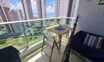 Imagem 2: Apartamento com varanda e vista para o mar no Altiplano/Cabo Branco - AP0878