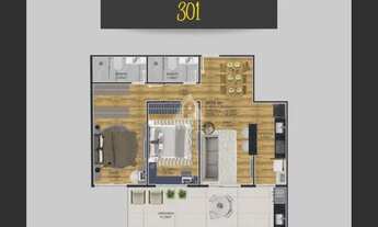 Imagem 5: Lançamento com 2 quartos e varanda na Praia da Ribeira, PREÇO VÃLIDO SOMENTE ATÉ O FINAL D