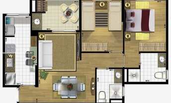 Imagem 3: Apartamento para Venda em São José dos Campos, Jardim Oriente, 2 dormitórios, 1 banheiro