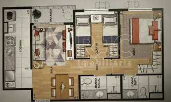 Imagem 2: Imóvel para venda possui 54 metros quadrados com 2 quartos em Todos os Santos - Rio de Jan