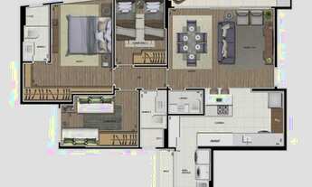 Imagem 4: Apartamento 3 dormitórios no Ecoville