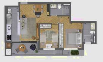 Imagem 3: Apartamento com 2 dormitórios à venda, 68 m² por R$ 683.751,00 - Champagnat - Curitiba/PR