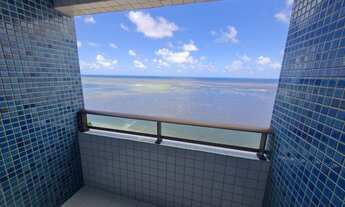 Imagem 2: Apto disponível para aluguel, de frente para o mar, com área de lazer completa, varanda 1