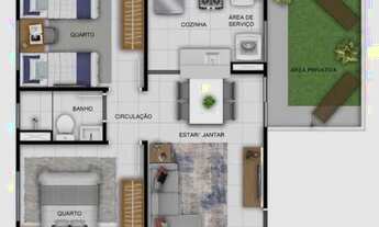 Imagem: Apartamento térreo com garden