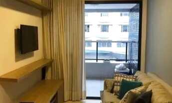 Imagem 2: 1 Quarto - 50 m² - Vista Mar - Varanda - Nascente - Mobiliado - 1 Vaga de Garagem