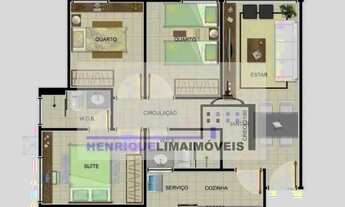 Imagem 2: Cidade Jardim 3 quartos sendo 1 suíte Tabuleiro (Bomba do Gonzaga