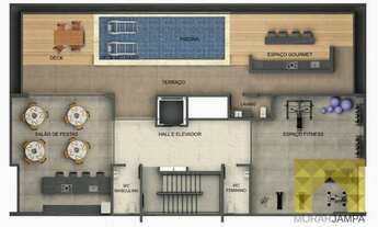Imagem 2: Apartamento com 2 dormitórios à venda, 58 m² por R$ 365.000,00 - Intermares - Cabedelo/PB