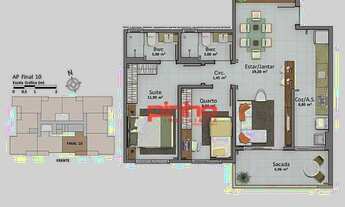 Imagem 4: Apartamento com 2 dormitórios à venda, 72 m² por R$ 515.343,85 - Cidade Universitária Pedr