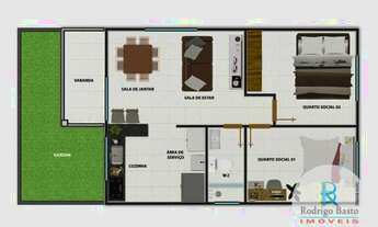 Imagem 10: Apartamento com 2 dormitórios à venda, 55 m² por R$ 145.000,00 - Loteamento Rota do Mar