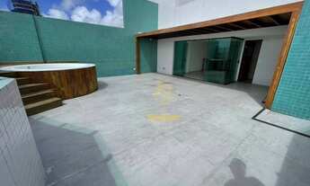 Imagem 1: Cobertura Duplex com jacuzzi e vista definitiva para o mar da praia de Manaíra - CO0015