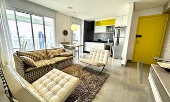 Imagem 2: Studio mobiliado com 50 m² para venda ou aluguel - acabamento premium e super bonito