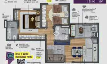 Imagem 4: MARANATA - Apto com 2 dormitórios à venda, 55 m² - Parque Industrial - São José dos Campos