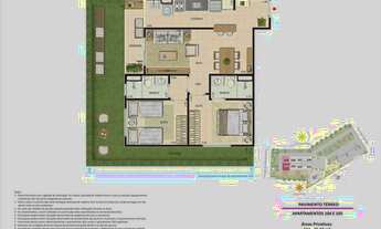 Imagem 2: Live Bandeirantes. Jacarepaguá. Apartamento Garden - 2 quartos suítes - 1 vaga - Cozinha P