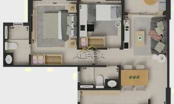 Imagem 2: Apartamento com 2 quartos no condomínio Jardino Passeio Kennedy