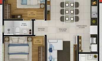 Imagem 3: Apartamento 2 suítes + 2 vagas - Semi-imobiliado - São Judas - Itajaí/SC