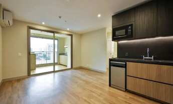 Imagem 3: Apartamento (SEMI MOBILIADO) locação com 57m2 com 2 dormitórios (suíte) em Moema - São Pau