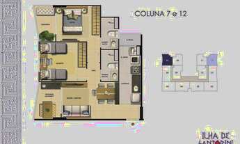 Imagem 2: Apartamento para Venda em Vila Velha, Praia de Itaparica, 2 dormitórios, 1 suíte, 2 banhei