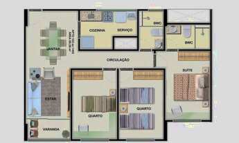 Imagem 6: Apartamento de 73 metros quadrados no bairro Piedade com 3 quartos