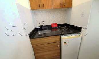 Imagem 4: Flat disponível para locação no Stagium Studio totalmente mobiliado e com serviços