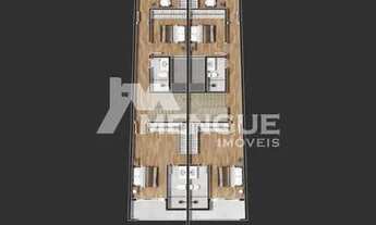 Imagem 2: Casa com 03 dormitórios, pátio com espera para piscina, vaga de garagem para 02 carrros Ja