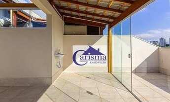 Imagem 4: Cobertura com 2 dormitórios para alugar, 92 m² por R$ 2.465,00/mês - Vila Floresta - Santo