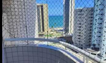 Imagem: Achadinho Flat mobiliado varanda vista mar