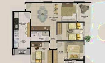 Imagem 4: Apartamento para Venda em Vila Velha, Itapuã, 2 dormitórios, 1 suíte, 2 banheiros, 1 vaga