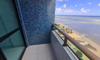 Imagem 6: Apto disponível para aluguel, de frente para o mar, com área de lazer completa, varanda 1