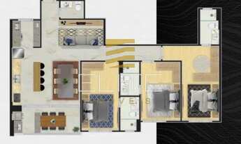Imagem: Apartamento com 119,15 metros privativos
