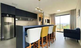 Imagem: Cobertura duplex mobiliada com vista para