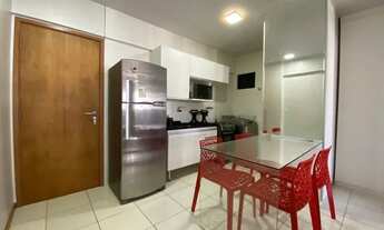 Imagem 2: Quarto e Sala - 100% Mobiliado - na Jatiúca