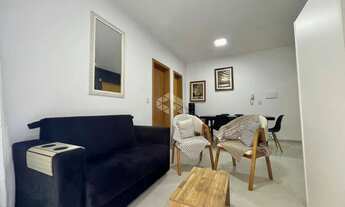 Imagem 2: Apartamento mobiliado de 1 dormitório com Vista Mar e box/vaga de garagem em Capão da Cano