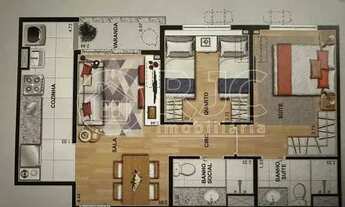 Imagem 3: Imóvel para venda possui 54 metros quadrados com 2 quartos em Todos os Santos - Rio de Jan